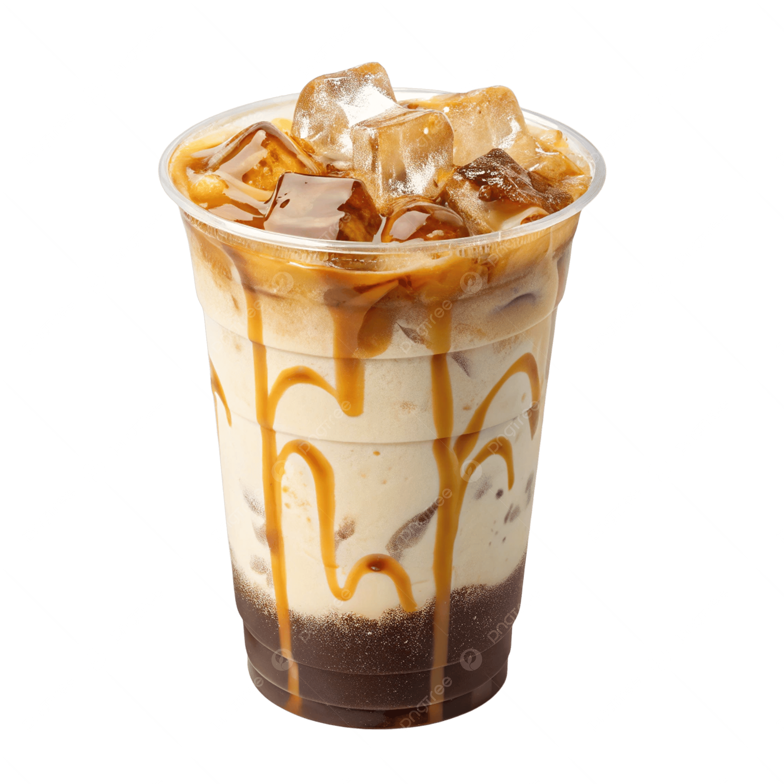 Ice caramel macchiato