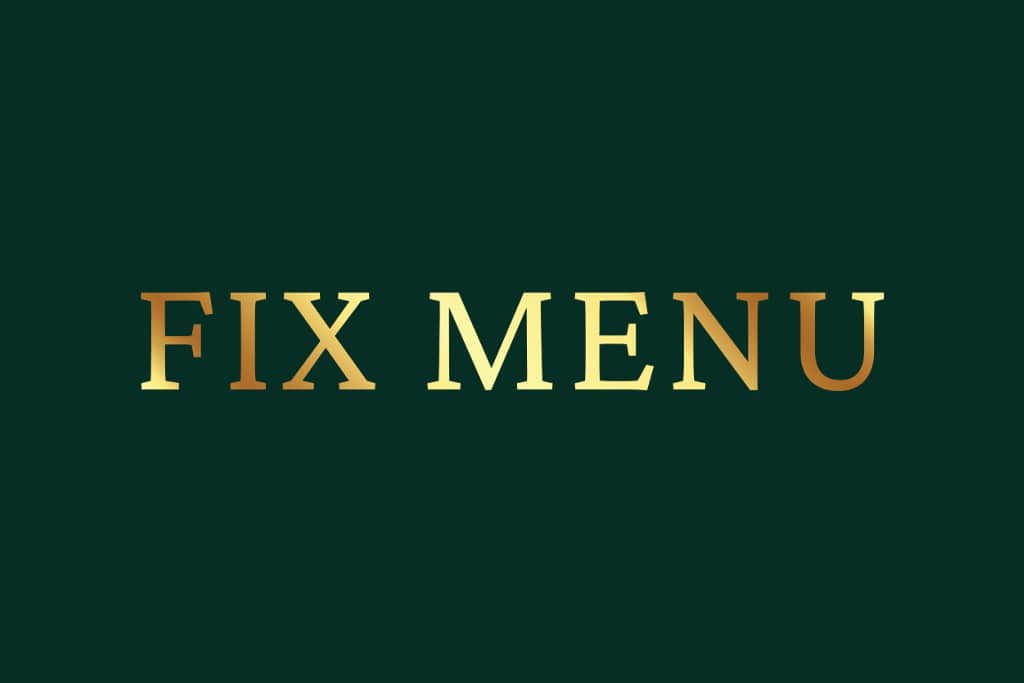 Fix Menu