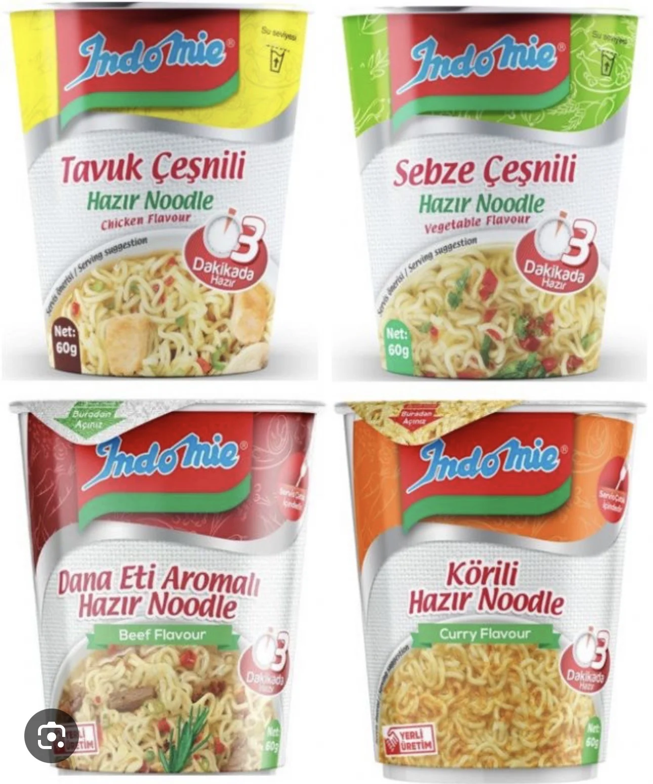 Noodle çeşitleri
